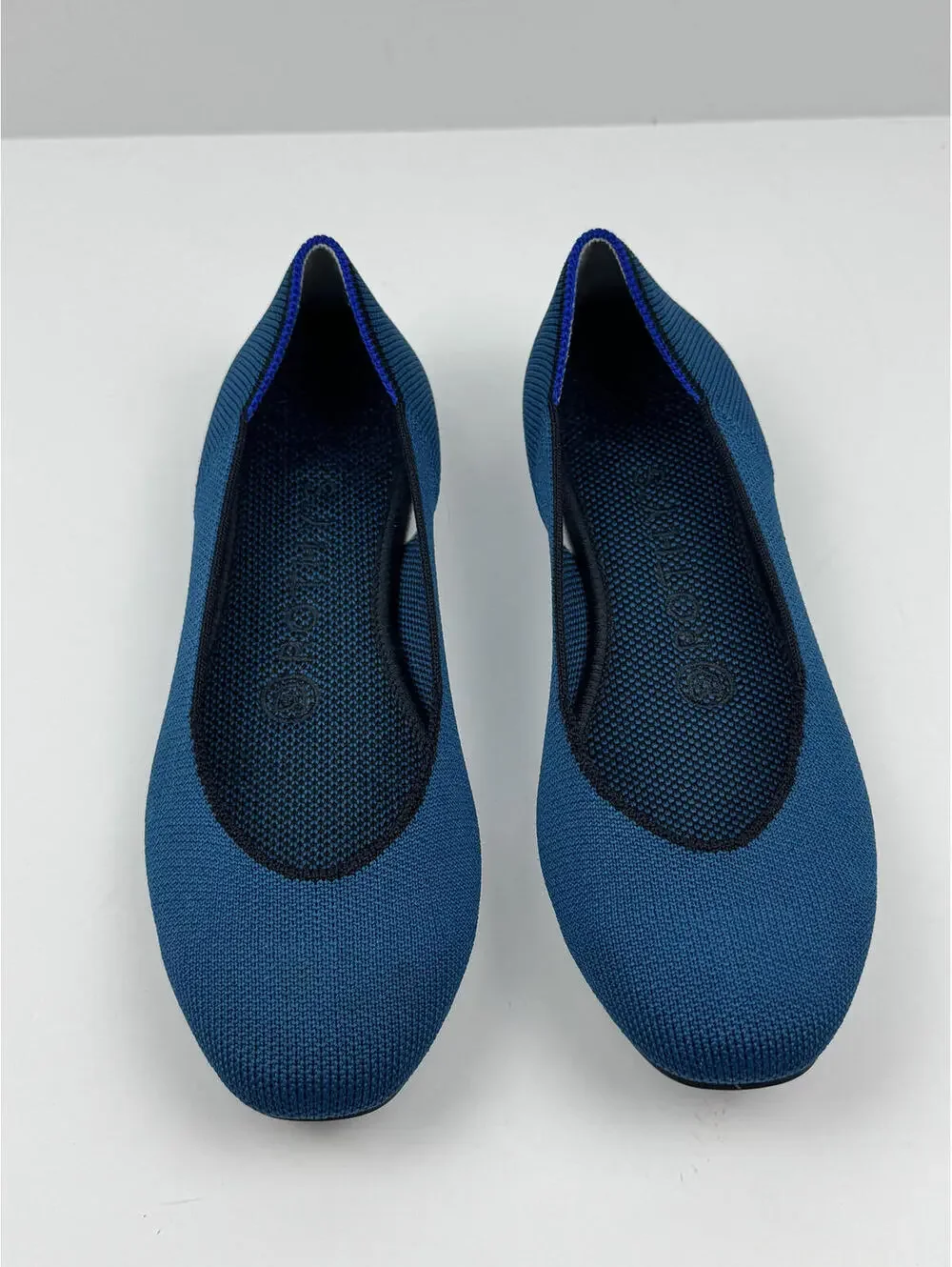 Women’s Blue Knit Ballet Flats